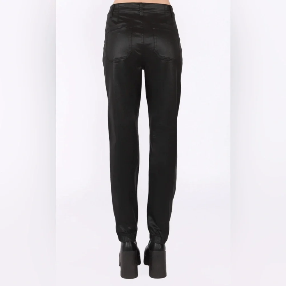 NWT DEX Sofia High Rise Coated Jogger - Black - Picture 2 of 8
